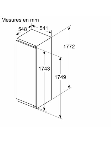 Réfrigérateur encastrable NEFF KI1812FE0