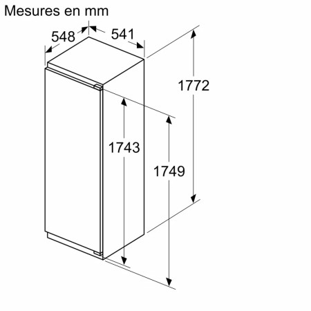 Réfrigérateur encastrable NEFF KI1812FE0
