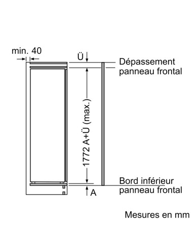 Réfrigérateur encastrable NEFF KI1812FE0