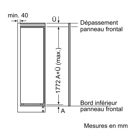 Réfrigérateur encastrable NEFF KI1812FE0