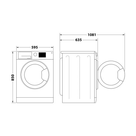Lave linge Frontal WHIRLPOOL FFBP10489SBSVFR