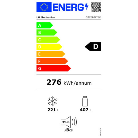 Réfrigérateur américain LG GSXE80PYBD