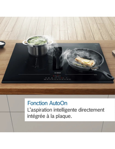 Plaque induction avec hotte intégrée BOSCH PVQ811F15E