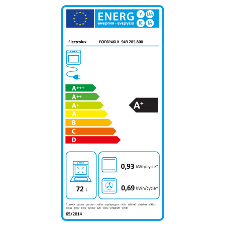 Four encastrable charnières gauche ELECTROLUX EOF6P46LX