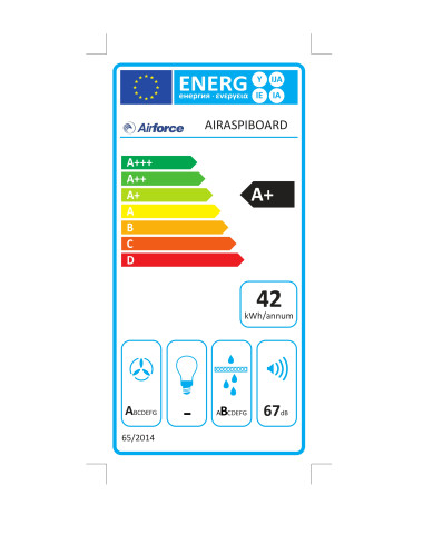 Plaque induction avec hotte intégrée AIRFORCE ASPIRA ONBOARD 80 B4