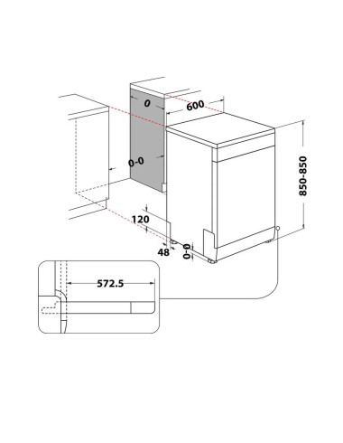 Lave vaisselle pose libre INDESIT DFO3C23A