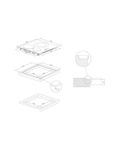 Plaque induction ROSIERES RDI63C3D/E1