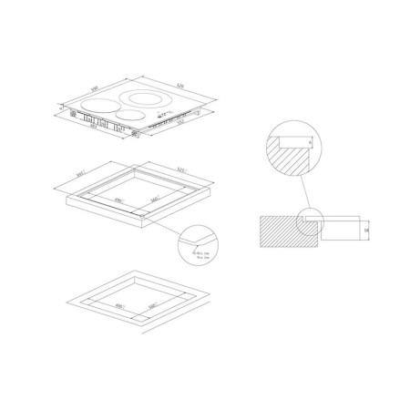 Plaque induction ROSIERES RDI63C3D/E1