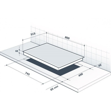 Plaque induction DE DIETRICH DPI4810B