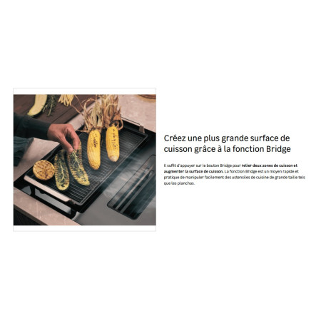 Plaque induction avec hotte intégrée ELECTROLUX KCC83443CZ