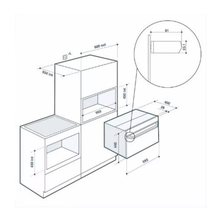 Micro-ondes encastrable DE DIETRICH DKE4535B