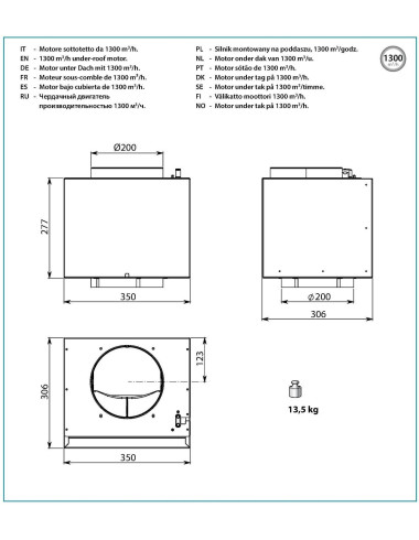 Moteur FALMEC MOTDSC1300