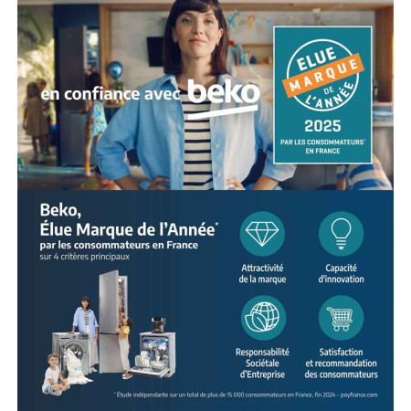 Réfrigérateur congélateur BEKO B3RCNE564HDG