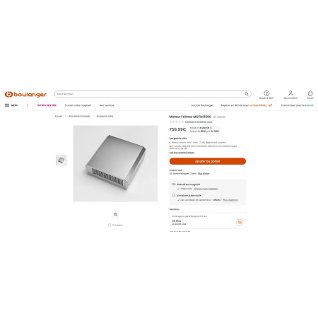 Moteur extérieur pour hotte FALMEC MOTDE1500