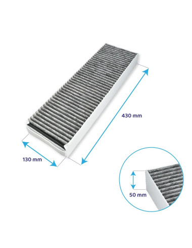 Filtre à charbon PUAKF pour plaque aspirante BORA