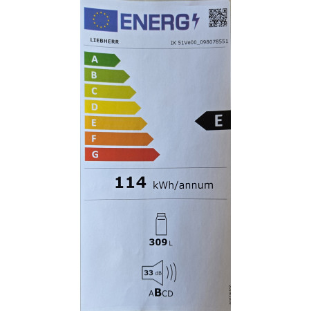 Réfrigérateur encastrable LIEBHERR IK51V00 avec EasyFresh