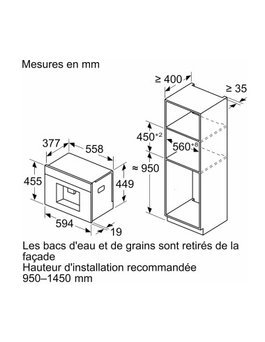Machine à café encastrable SIEMENS CT718L1B0