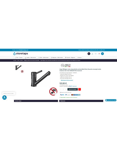 Mitigeur ARGO POTOMAC avec douchette