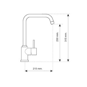 Mitigeur ARGO ORETINR1 bec U 2
