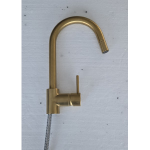 Mitigeur ARGO VICTANRIAGOLD à col de cygne avec douchette