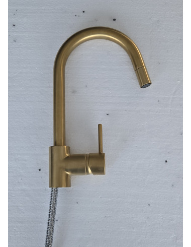 Mitigeur ARGO VICTANRIAGOLD à col de cygne avec douchette