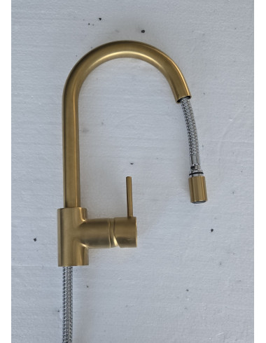 Mitigeur ARGO VICTANRIAGOLD à col de cygne avec douchette