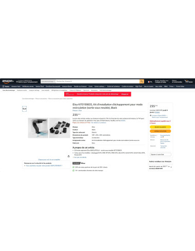 Kit installation recyclage ELICA NIKOLATESLA EVO KIT0199835