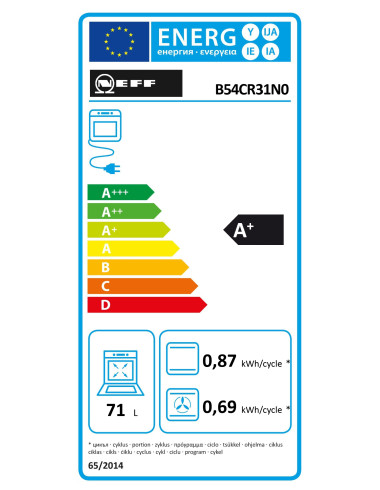 Four encastrable NEFF B54CR31N0