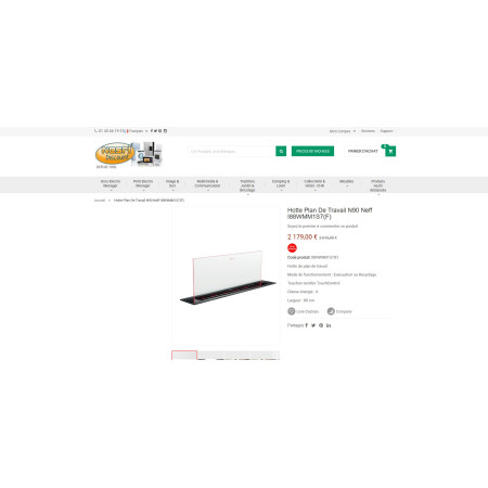 Hotte ascenseur NEFF I88WMM1S7