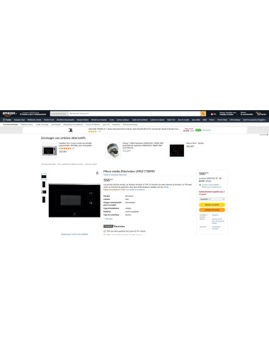 Micro-ondes encastrable ELECTROLUX LMS2173EMX