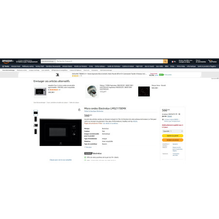 Micro-ondes encastrable ELECTROLUX LMS2173EMX