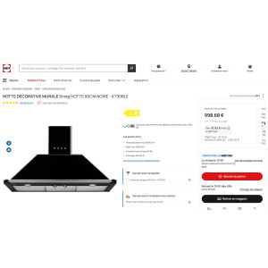 Hotte murale SMEG KT90BLE 2