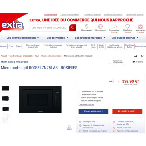 Four micro-ondes encastrable ROSIERES RO38FL7N25LWB 2
