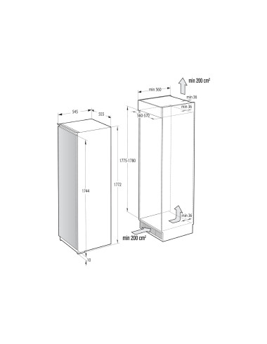 Réfrigérateur encastrable ASKO R31831EI