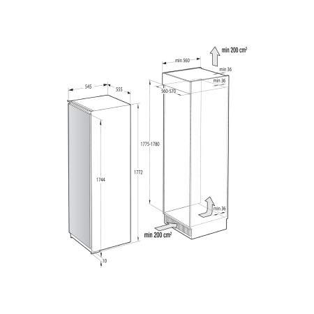 Réfrigérateur encastrable ASKO R31831EI