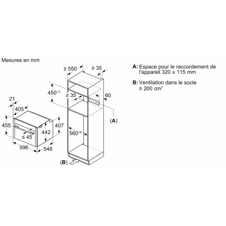 Four compact encastrable avec fonction micro-ondes NEFF C24MR21N0