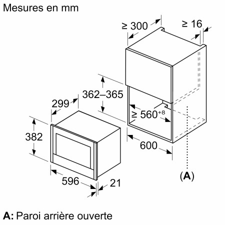 Micro-ondes encastrable charnière à gauche NEFF NL4WR21N1