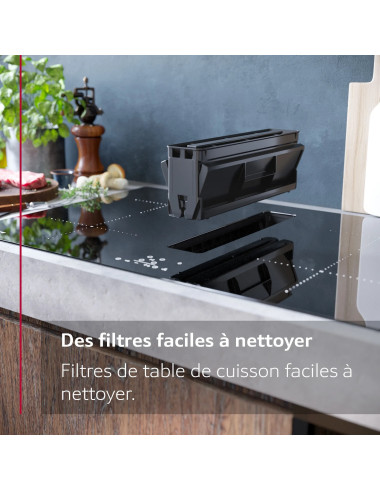 Plaque induction avec hotte intégrée NEFF V58FHQ4L0