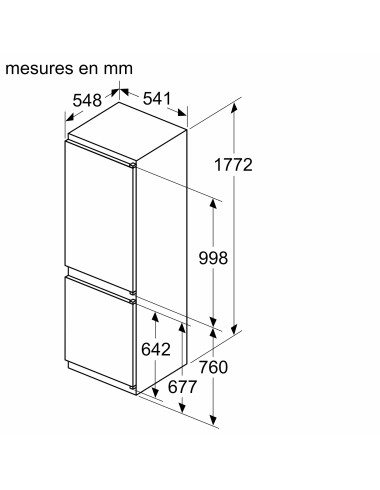 Réfrigérateur congélateur encastrable NEFF KI5861SE0