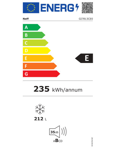 Congélateur encastrable NEFF GI7813CE0