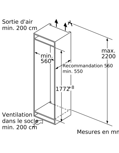 Congélateur encastrable NEFF GI7813CE0