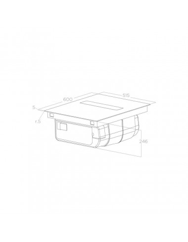Plaque induction avec hotte intégrée ELICA NIKOLATESLA FIT BL/A/60