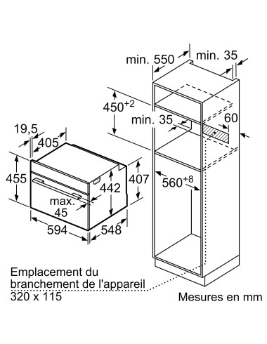 Four compact encastrable SIEMENS CB774G1B1