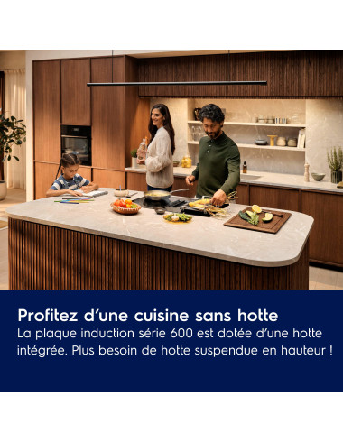 Plaque induction avec hotte intégrée ELECTROLUX KCC8344