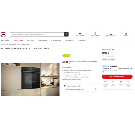 Four encastrable NEFF B5ACJ7AG3