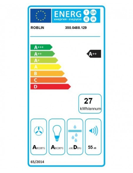 Hotte plafond ROBLIN CONFIDENCE 1000 VERRE BLANC MAT